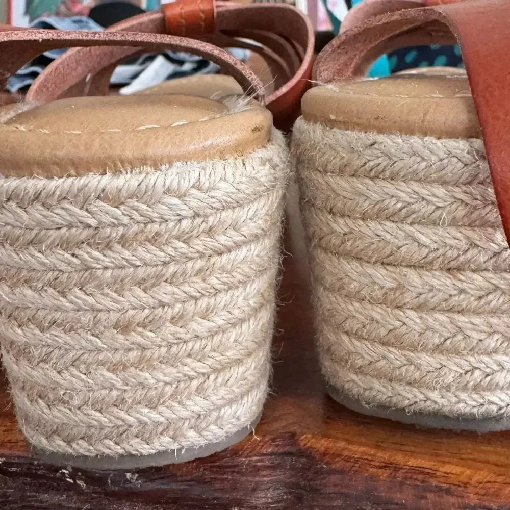 Lane Bryant Espadrilles Jute Wedge sz 10W